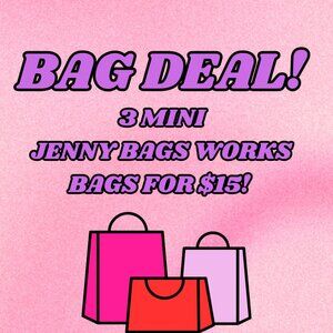 ✨SPECIAL DEAL!✨ 3 JENNY BAGS WORKS MINI BAGS FOR $15!🥳